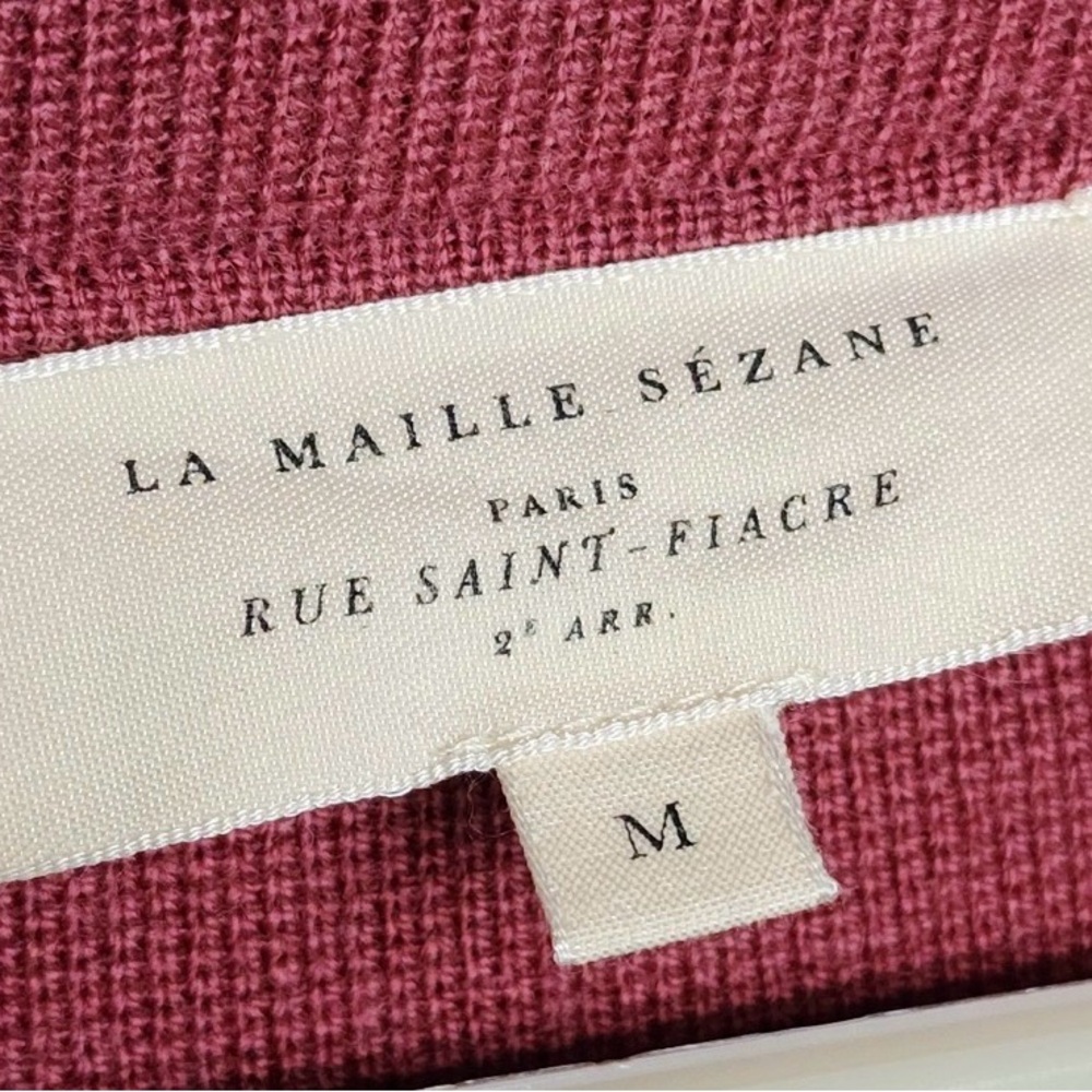Sézane Betty Cardigan, Size Medium, Rosewood - Picture 7 of 9